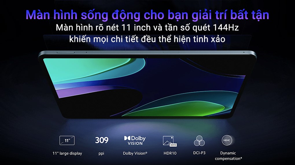 Máy tính bảng Xiaomi Pad 6 WiFi 8GB/256GB