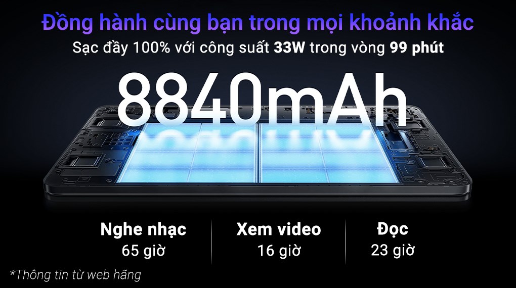 Máy tính bảng Xiaomi Pad 6 WiFi 8GB/256GB