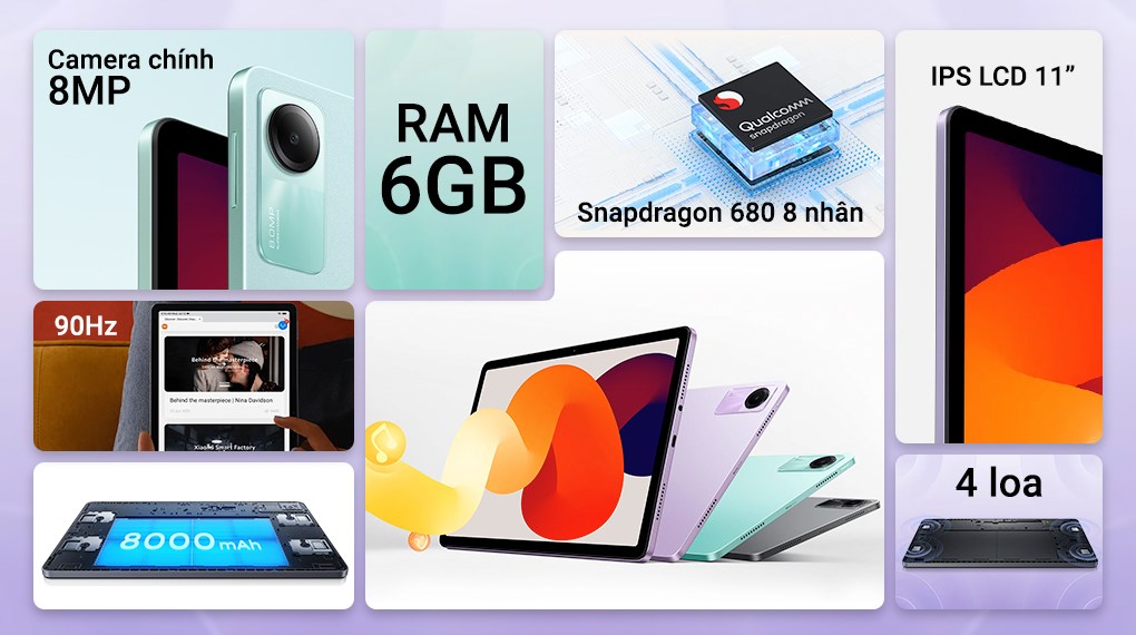Xiaomi Redmi Pad SE 6GB - Chính hãng, giá rẻ, có trả góp