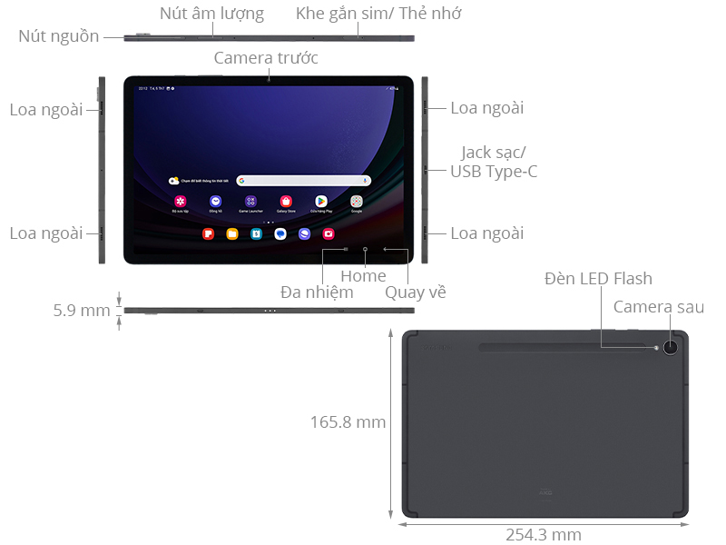 Samsung Galaxy Tab S9 5G 8GB/128GB