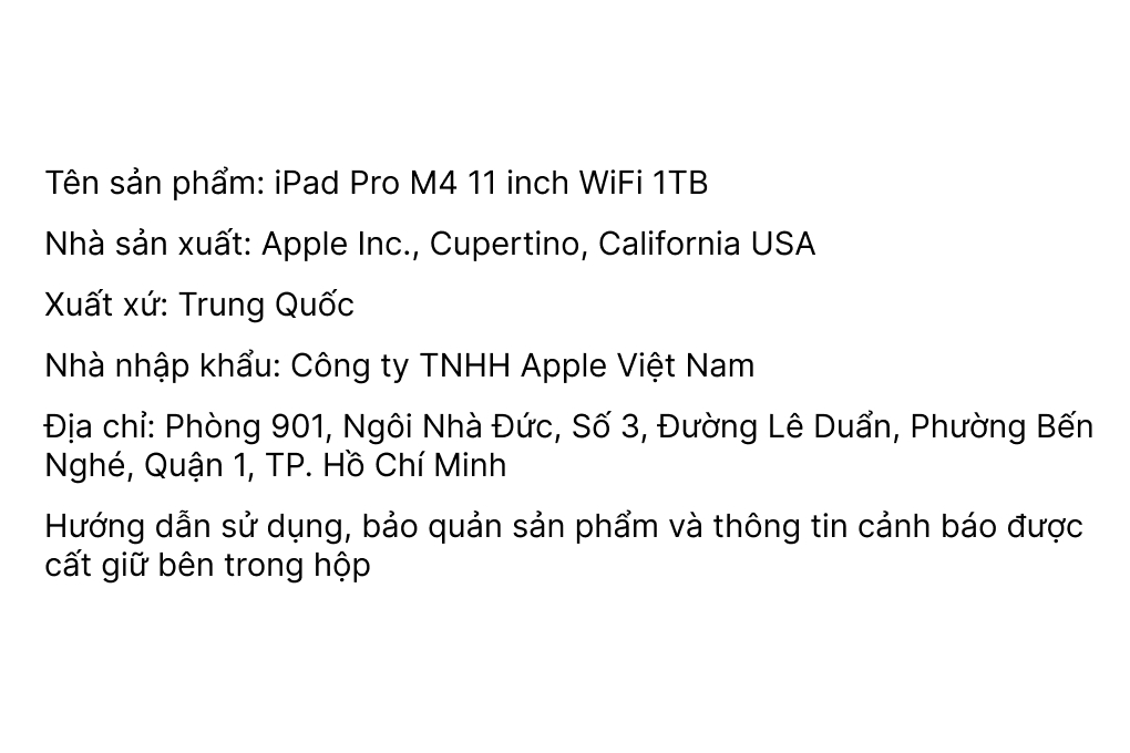 Máy tính bảng iPad Pro M4 11 inch WiFi 1TB - 4