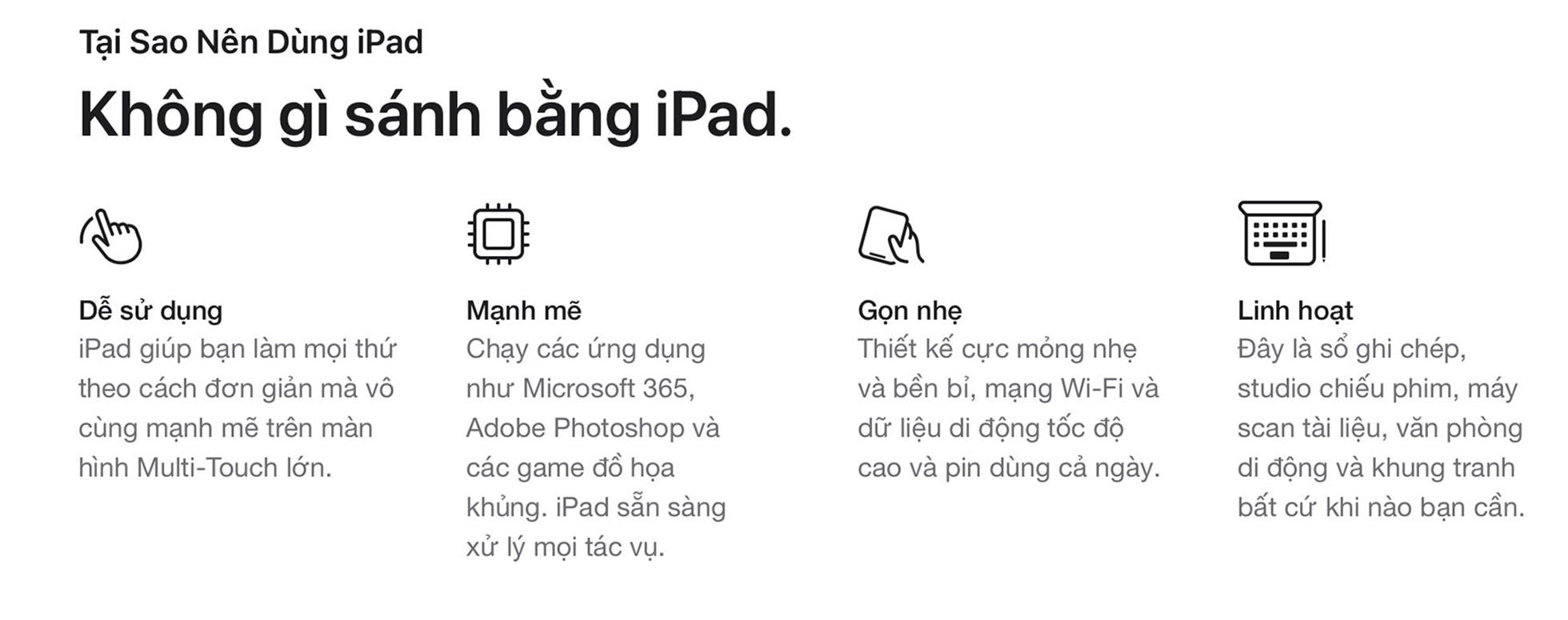 iPad Pro M4 11 inch WiFi 2TB - Lý Do Dùng iPad