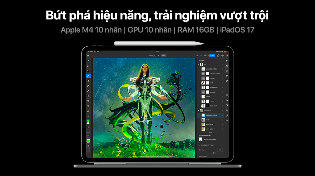 Máy tính bảng iPad Pro M4 11 inch Nano 5G 2TB