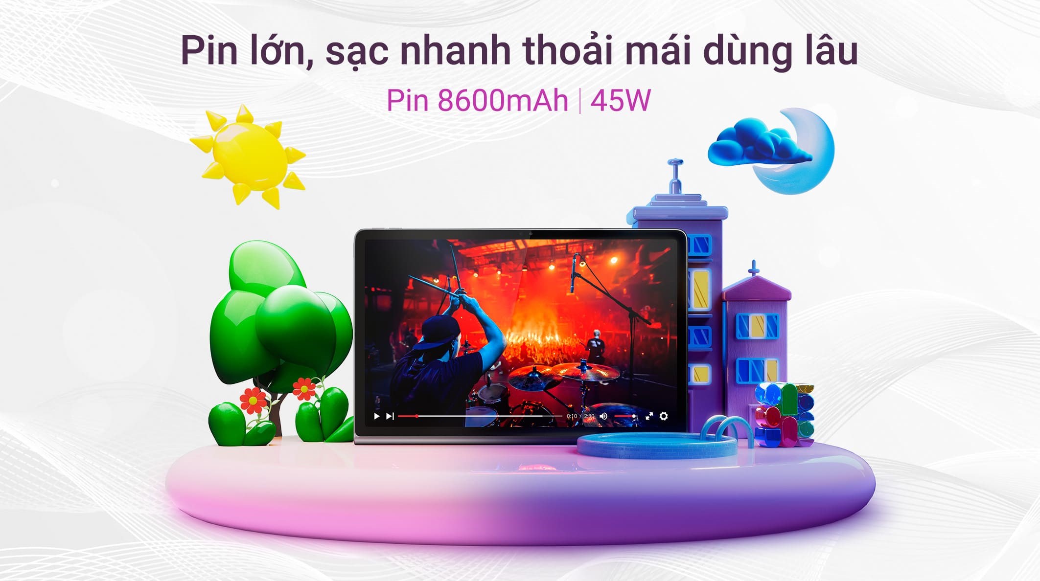 Máy tính bảng Lenovo Tab Plus WiFi 8GB/256GB