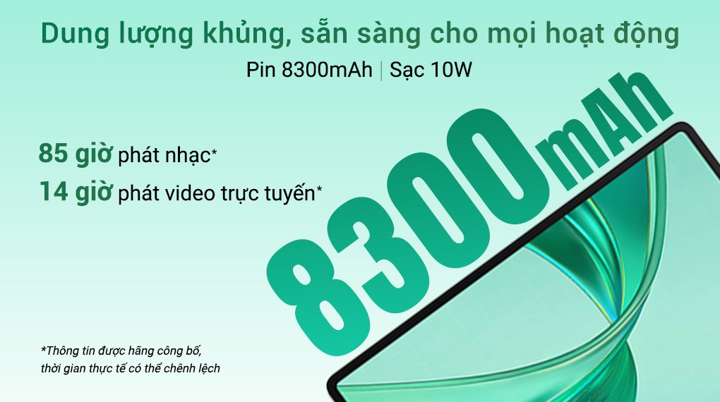 Máy tính bảng HONOR Pad X8a WiFi 4GB/128GB