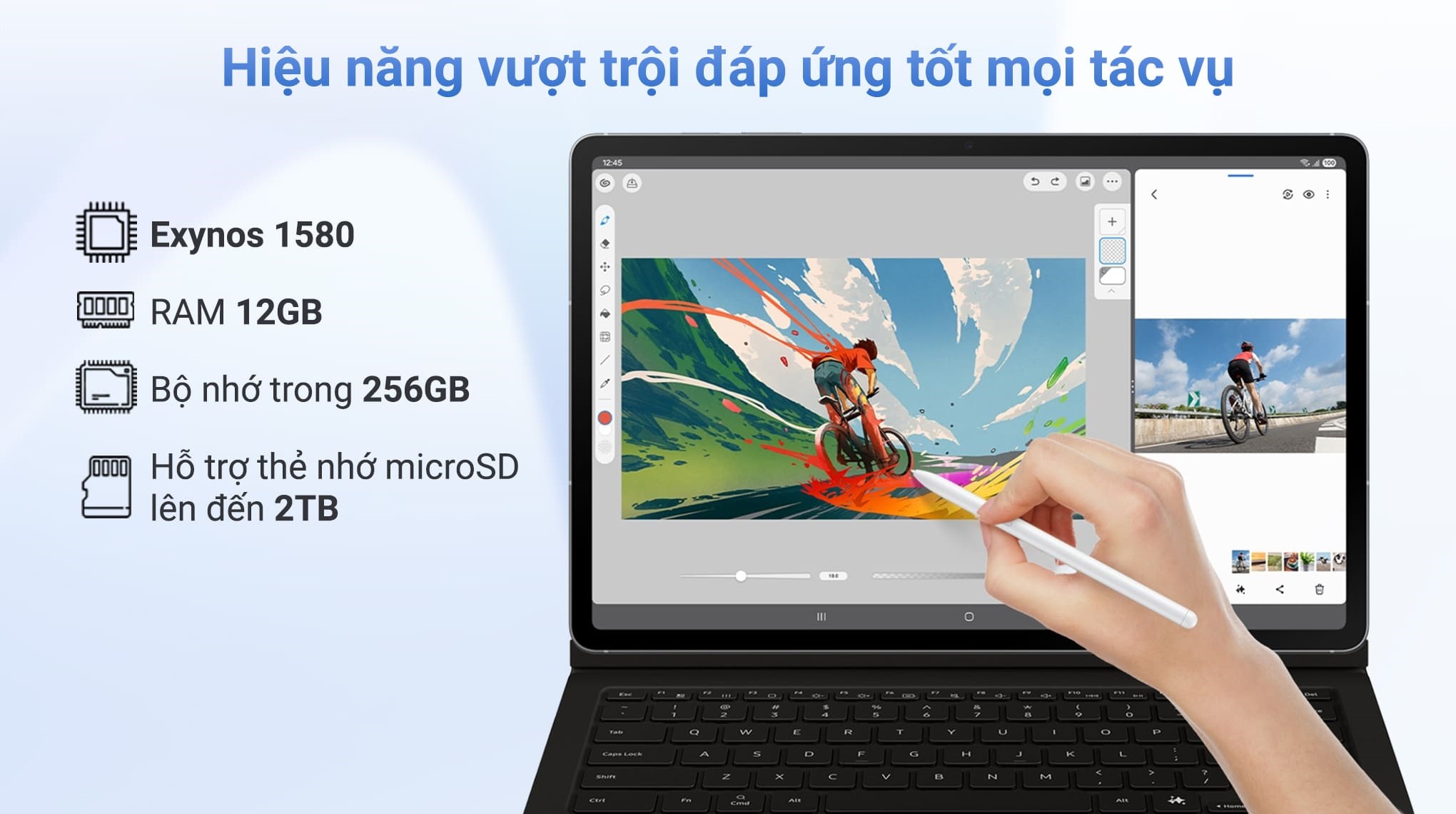 Máy tính bảng Samsung Galaxy Tab S10 FE 5G 12GB/256GB