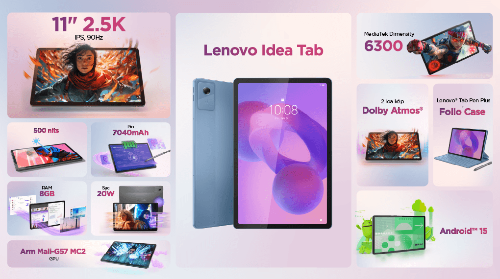 Máy tính bảng Lenovo Idea Tab WiFi 8GB/128GB