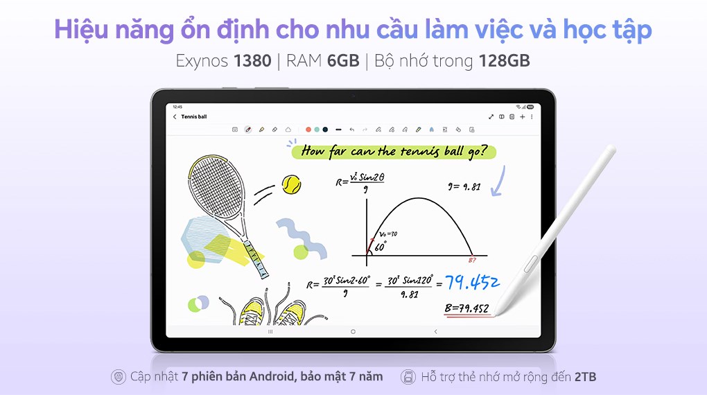 Máy tính bảng Samsung Galaxy Tab S10 Lite WiFi 6GB/128GB