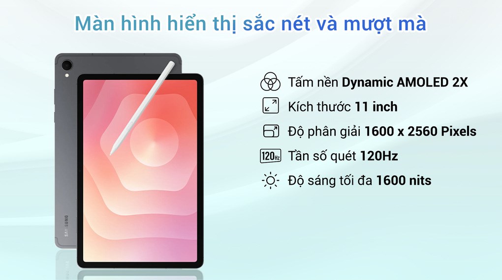 Máy tính bảng Samsung Galaxy Tab S11 5G 12GB/128GB