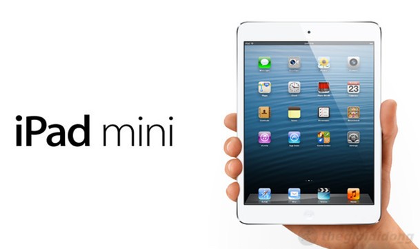 Hai mép viền cực mỏng giúp iPad mini Wi-Fi có kích thước tốt