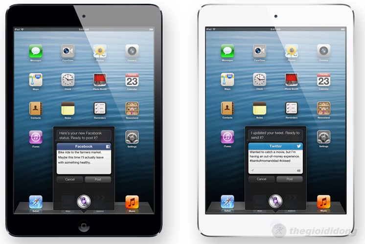 Trợ lý ảo Siri trên ipad mini