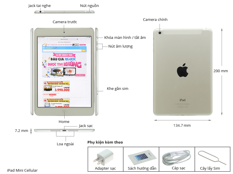 iPad Mini Cellular 16GB