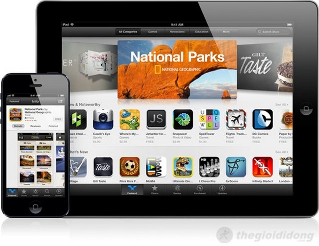 App Store với số ứng dụng phong phú