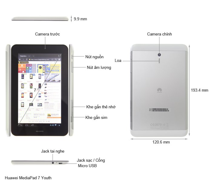 Huawei MediaPad 7 Youth 3G/8GB