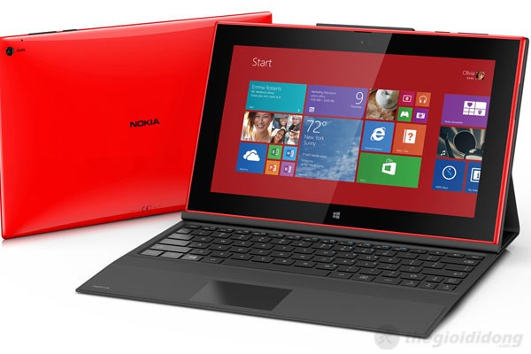 Thiết kế trông rất trẻ trung và cá tính của Lumia 2520 Thiết kế trông rất trẻ trung và cá tính với những gam màu nổi bật trên Lumia 2520