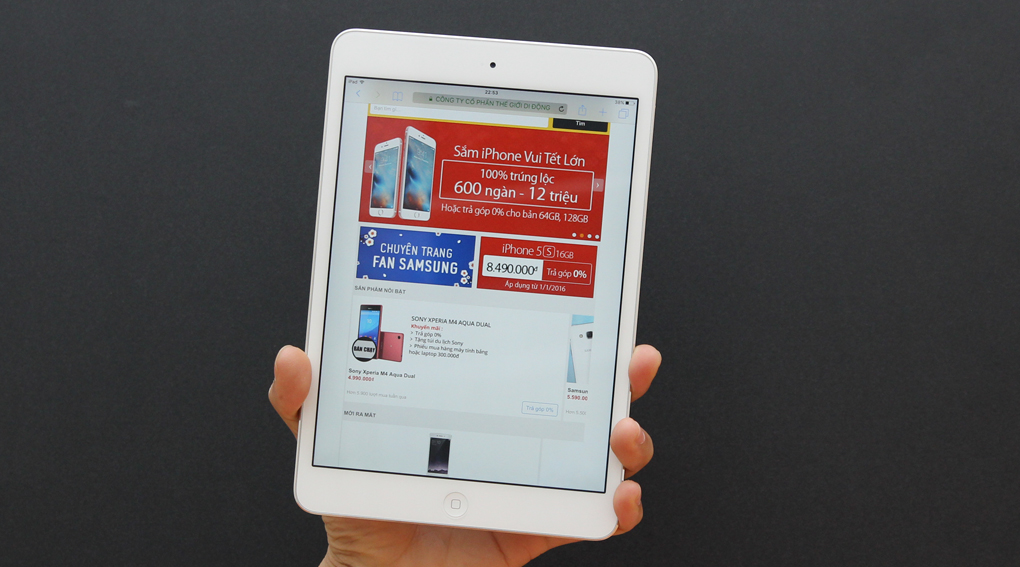 Máy tính bảng iPad Mini 2 Retina 16GB/WiFi Màu Bạc