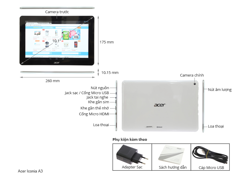 Acer Iconia A3-A11 3G 16GB
