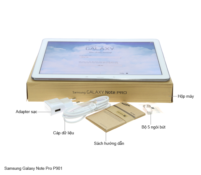 Bộ sản phẩm gồm: Adapter, Sách hướng dẫn, Cáp Micro USB, Hộp máy