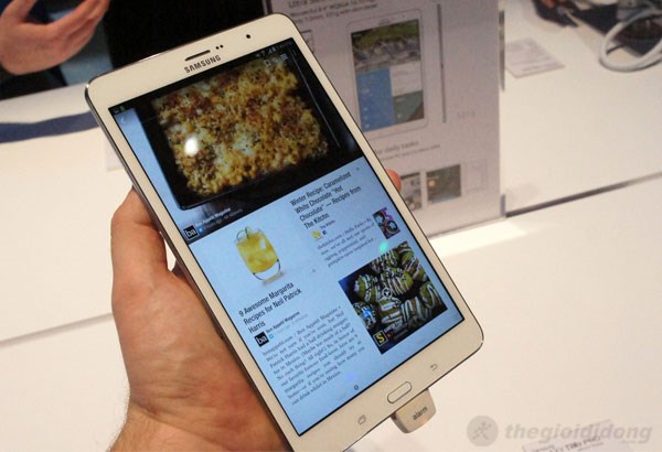 Màn hình có màu sắc rất tự nhiên Samsung Galaxy Tab Pro 8.4 super clear lcd