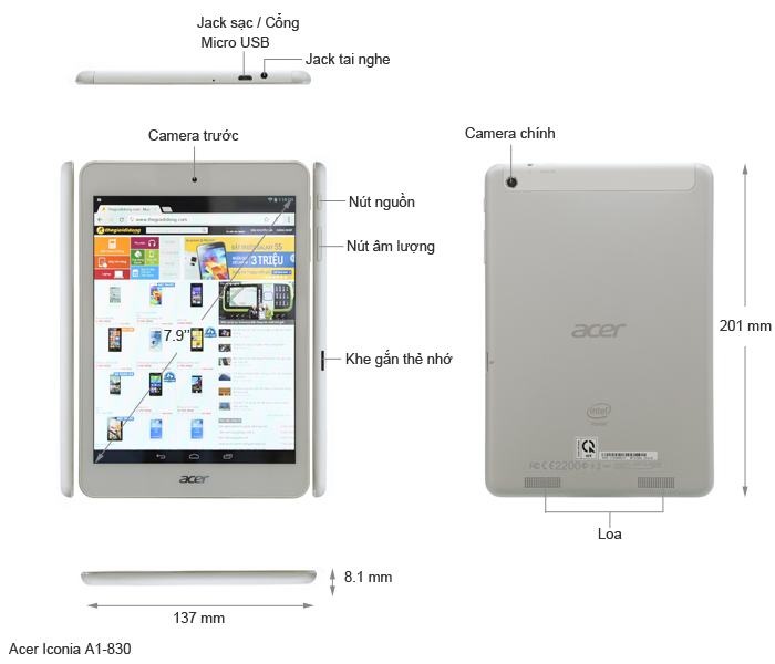 Acer Iconia A1-830