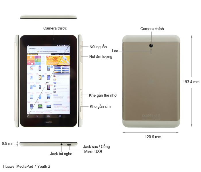 Huawei MediaPad 7 Youth 2 4GB