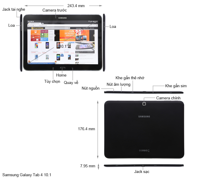 Samsung Galaxy Tab 4 10 (SM-T531)