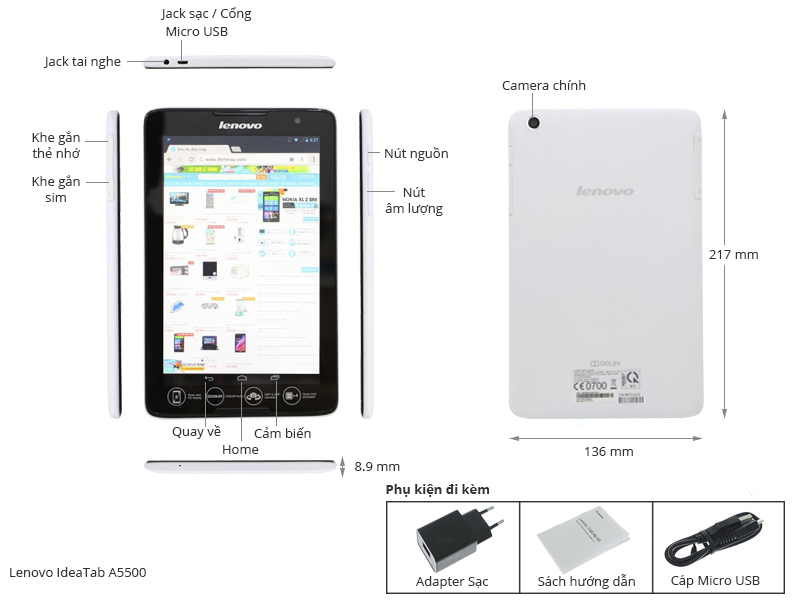 Lenovo IdeaTab A8-50 HD (A5500)