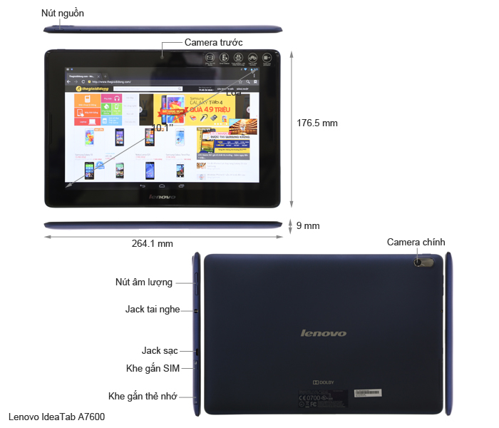 Lenovo IdeaTab A10-70HD (A7600)