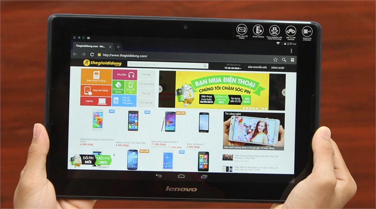 Máy tính bảng Lenovo IdeaTab A10-70HD (A7600) Màu Xanh Dương