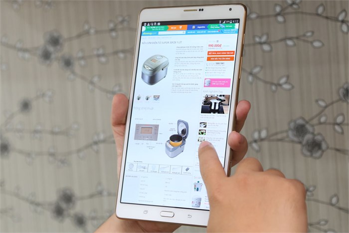 Máy tính bảng Samsung Galaxy Tab S 8.4 (SM-T705) Màu Trắng