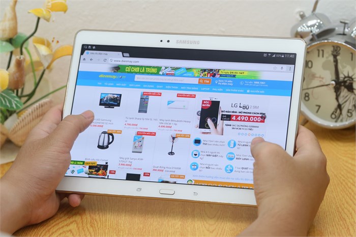 Máy tính bảng Samsung Galaxy Tab S 10.5 (SM-T805) Màu Trắng