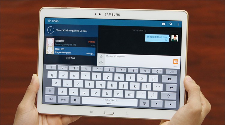 Máy tính bảng Samsung Galaxy Tab S 10.5 (SM-T805) Màu Trắng