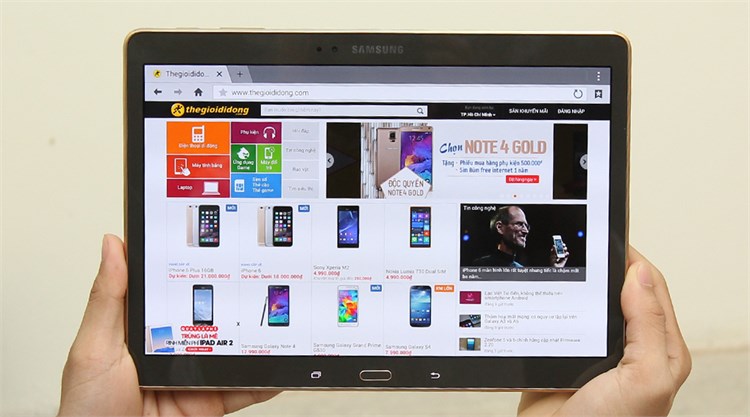 Máy tính bảng Samsung Galaxy Tab S 10.5 (SM-T805) Màu Vàng đồng