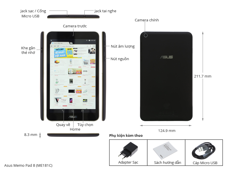 Asus Memo Pad 8(ME181CX)