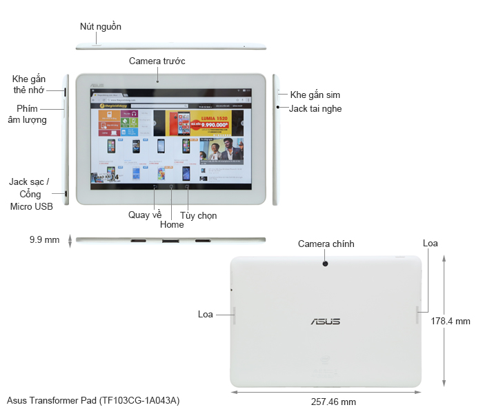 Asus Transformer Pad (TF103CG)