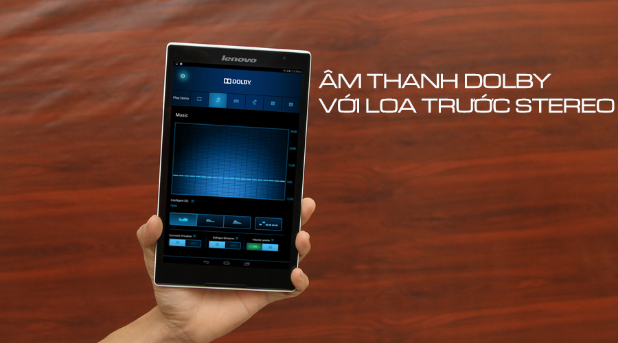 <p>&Acirc;m thanh Dolby kết hợp với hai loa ngo&agrave;i Stereo hướng ra trước gi&uacute;p bạn một kh&ocirc;ng gian c&oacute; &acirc;m thanh v&ograve;m tuyệt hảo khi xem phim hay chơi game.</p>