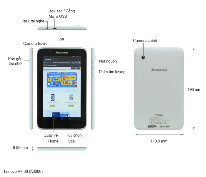 Lenovo A7-30 (A3300)