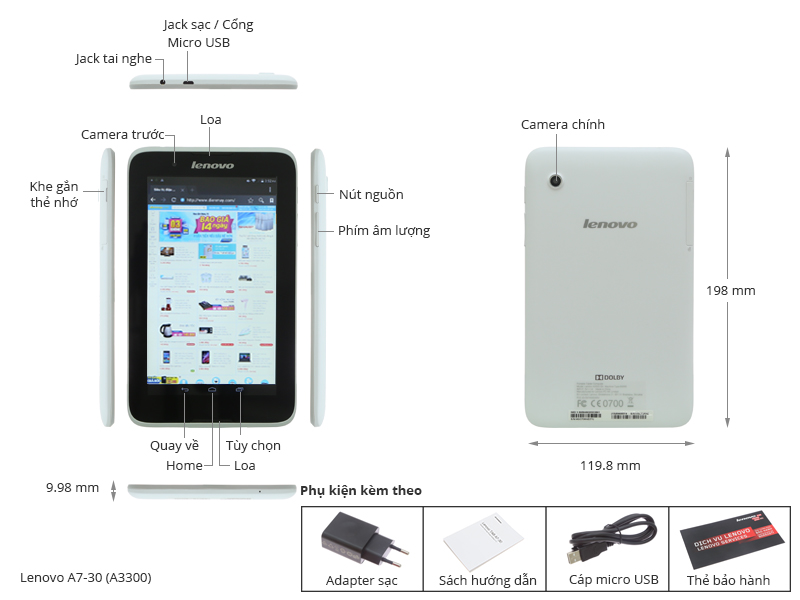 Lenovo A7-30 (A3300)
