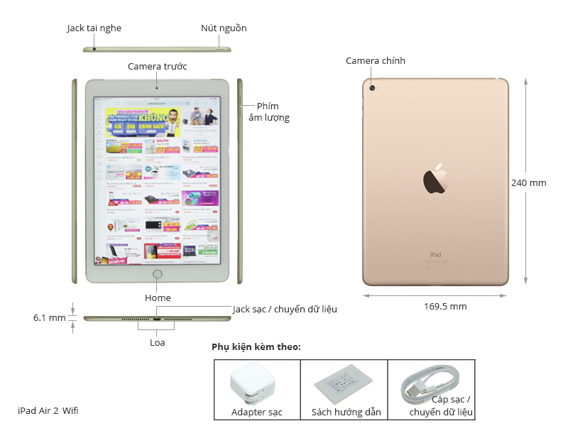 Ipad Air 2 Wifi 16GB