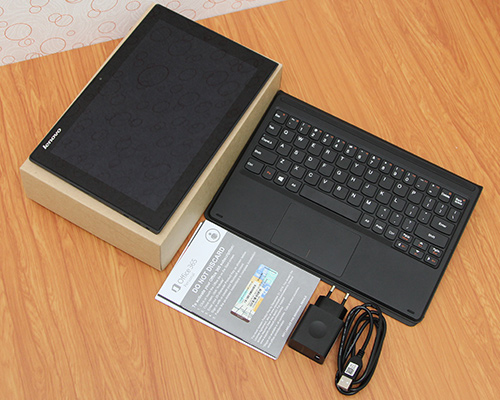 Bộ sản phẩm gồm: Adapter, Sách hướng dẫn, Bàn phím, Bộ Office 365 Personal , Cáp Micro USB, Hộp máy