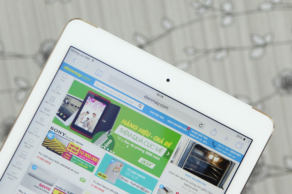 Máy tính bảng iPad Air 2 Cellular 128GB Màu Vàng đồng