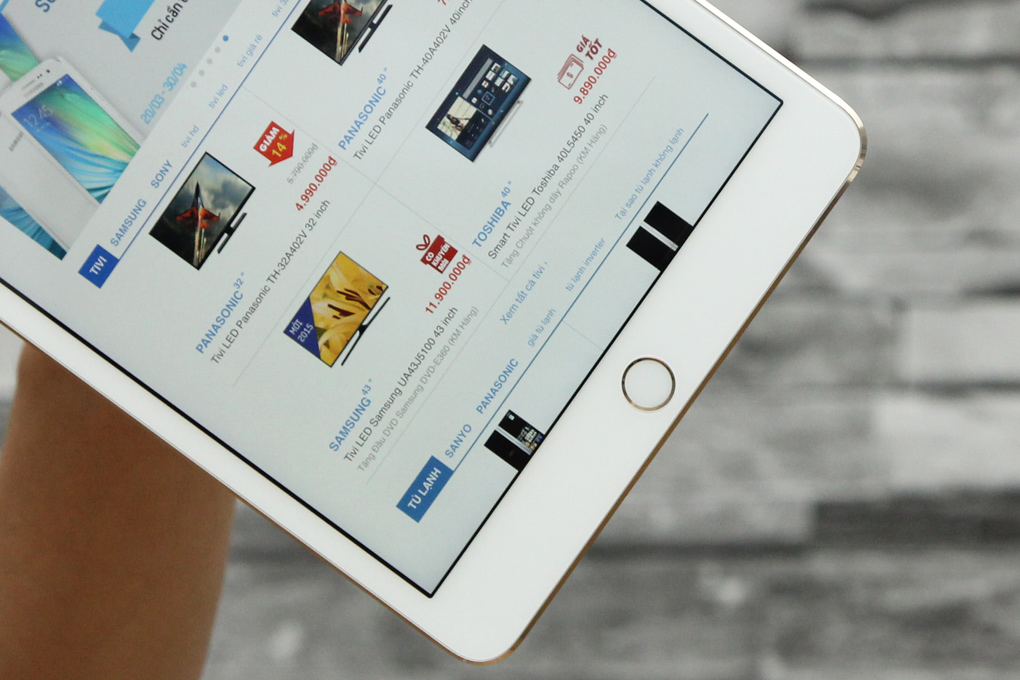 Máy tính bảng iPad Mini 3 Retina Cellular 64GB Màu Vàng đồng