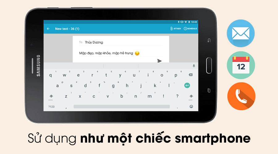 Máy tính bảng Samsung Galaxy Tab 3V T116