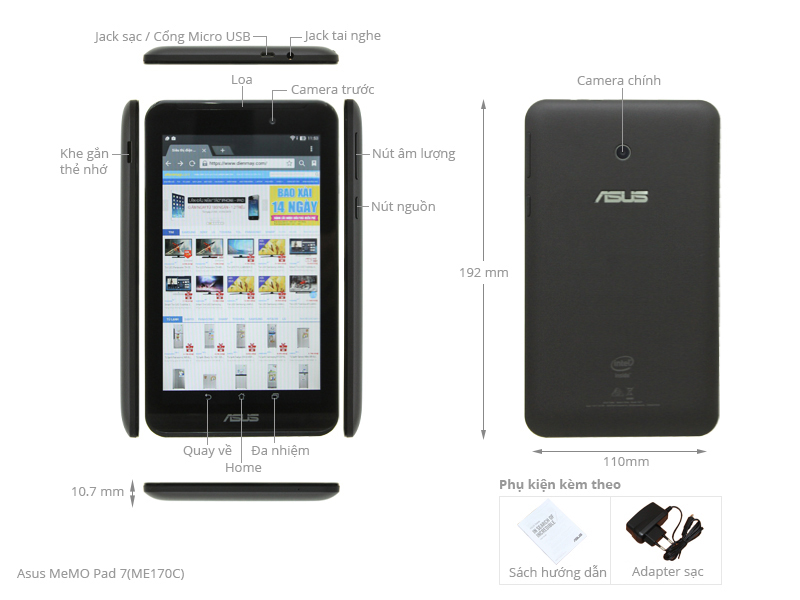 Asus MeMO Pad 7(ME170C) 8GB