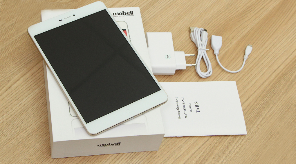 Bộ sản phẩm gồm: Adapter, Sách hướng dẫn, Cáp Micro USB, Cáp OTG, Hộp máy