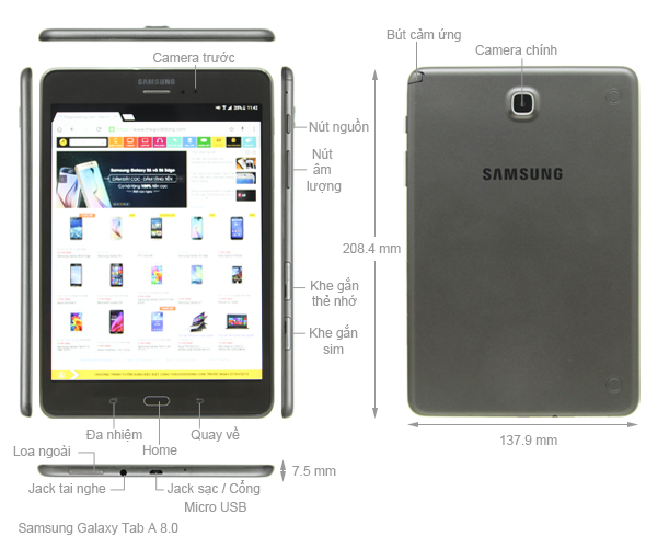 Samsung Galaxy Tab A 8.0 (SM-P355)