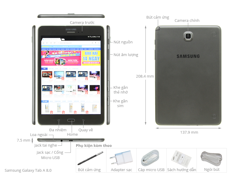 Samsung Galaxy Tab A 8.0 (SM-P355)
