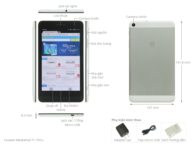 Huawei MediaPad T1-701u