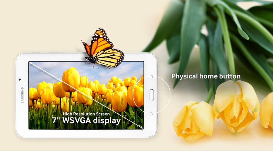 <p>M&agrave;n 7 inch với độ ph&acirc;n giải&nbsp;WSVGA (1024 x 600) đủ ấn tượng khi bạn giải tr&iacute; xem phim hay chơi game h&igrave;nh ảnh sắc n&eacute;t, tablet Samsung với m&agrave;u sắc v&agrave; độ c&acirc;n đối &aacute;nh s&aacute;ng ho&agrave;n hảo.</p>