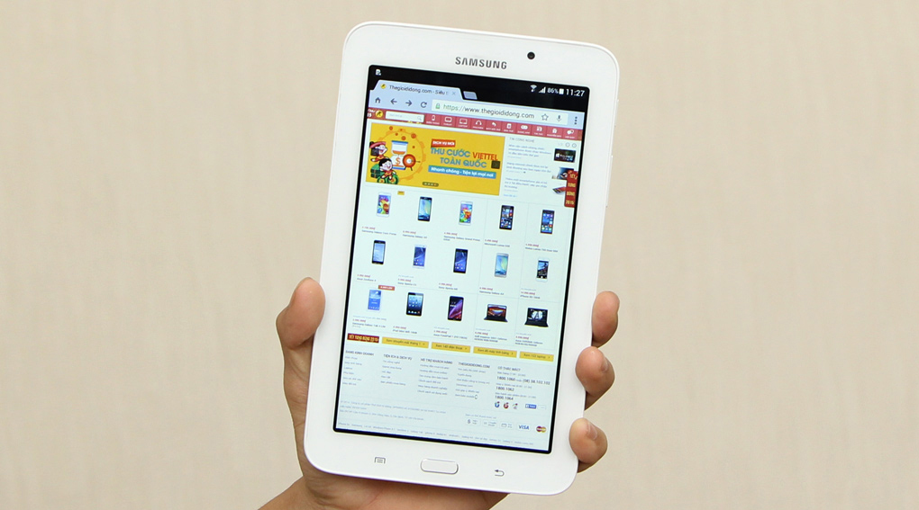 Máy tính bảng Samsung Galaxy Tab 3V Wifi Màu Trắng